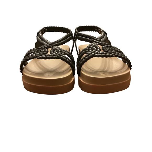 NWOT Melissa + Salinas boho beachy rubber platform Sandals Size 7 - Picture 2 of 6